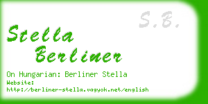 stella berliner business card